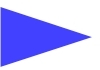 Logo, blauer Pfeil
